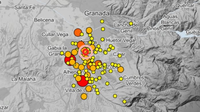 La provincia de Granada registra nuevos terremotos durante la noche, uno de ellos de magnitud 3,4