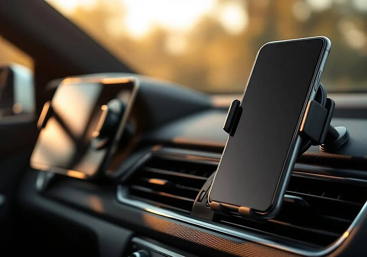 No te pierdas estos prácticos soportes de móvil con carga inalámbrica para el coche