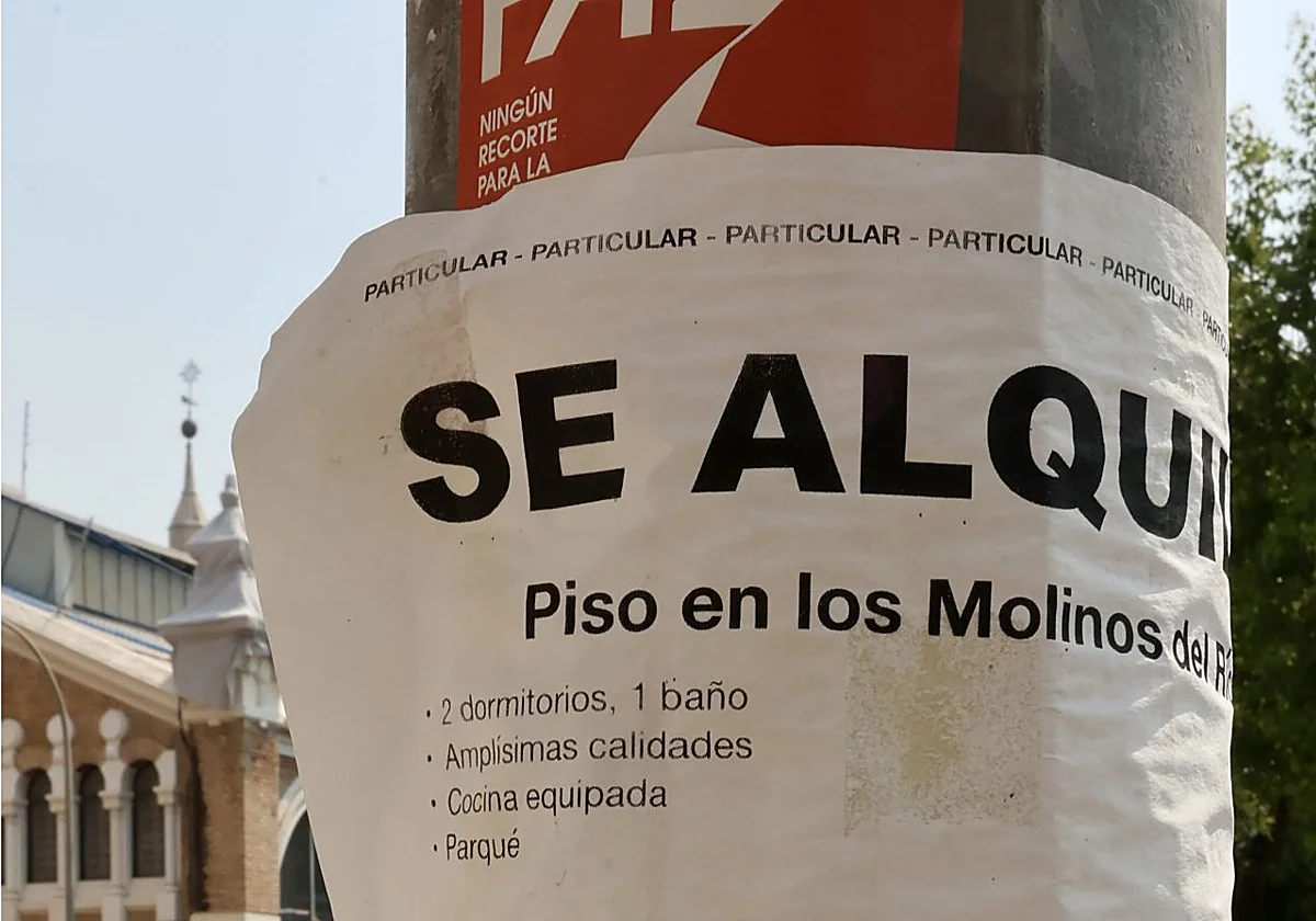 El esfuerzo para pagar una renta se dispara diez puntos por encima del de la compra