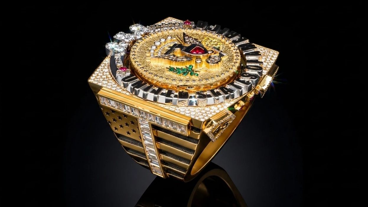 Trump perdonó los aranceles a los joyeros de Amberes después de recibir un anillo gigante de oro con más de 300 diamantes