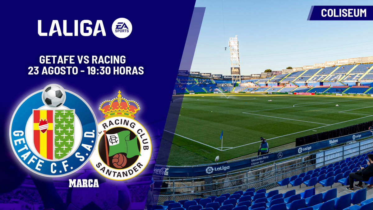 Getafe - Racing de Santander: horario y dónde ver hoy en TV y canal del partido de LaLiga EA Sports