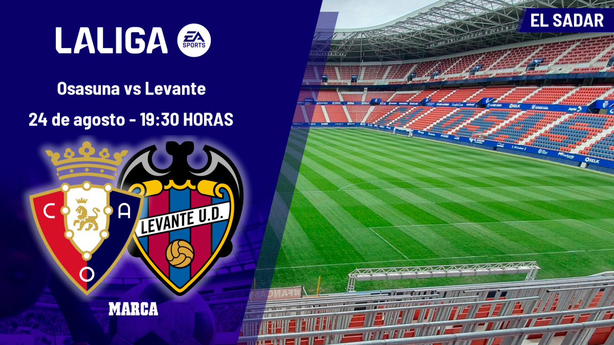 Osasuna - Levante: horario, dónde ver en TV y canal del partido de LaLiga EA Sports