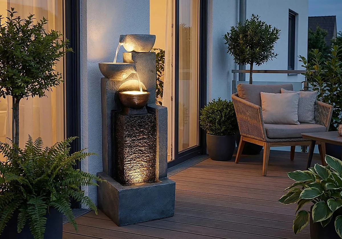Instala una fuente en tu jardín o terraza de forma sencilla con estos modelos super elegantes