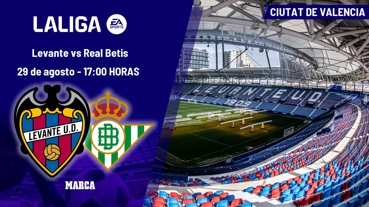Levante - Betis: horario, dónde ver en TV y canal del partido de LaLiga EA Sports