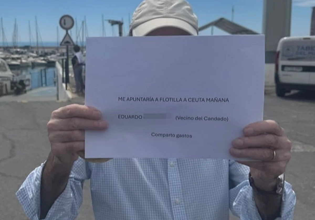 Un economista jubilado busca barco en El Candado para unirse a la 'Armada de la Solidaridad': «Quiero apoyar a Ceuta»