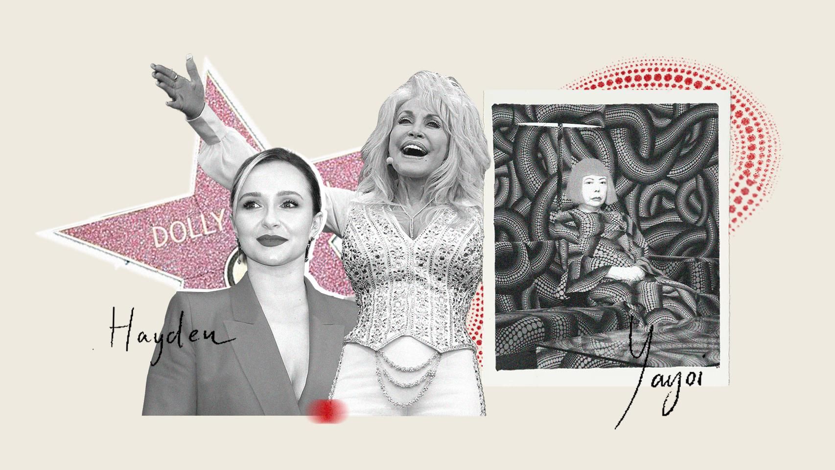 Yayoi Kusama, Dolly Parton y Hayden Panettiere: el luminoso legado de las tres estrellas que se apagaron en agosto