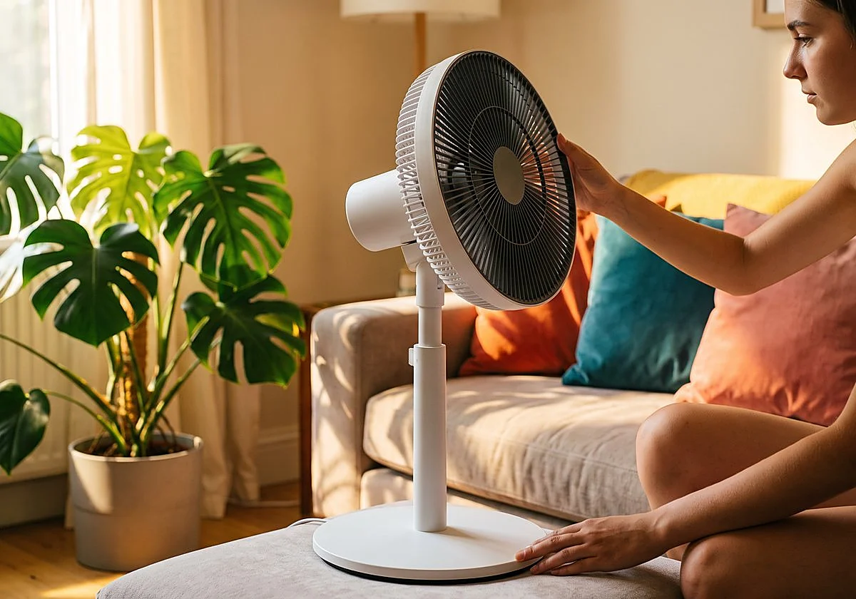 Se acabó pasar calor en casa con estos ventiladores de pie baratos