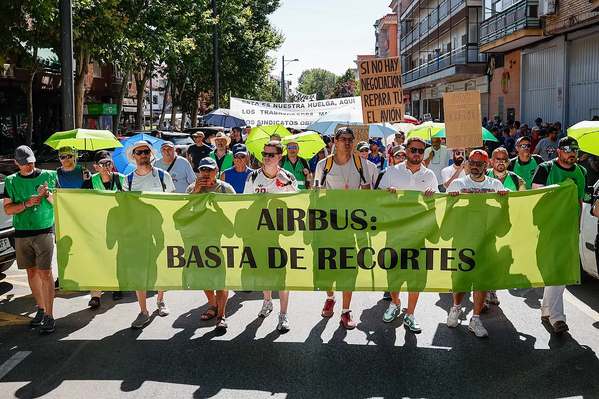 Los trabajadores de Airbus España mantienen la huelga indefinida