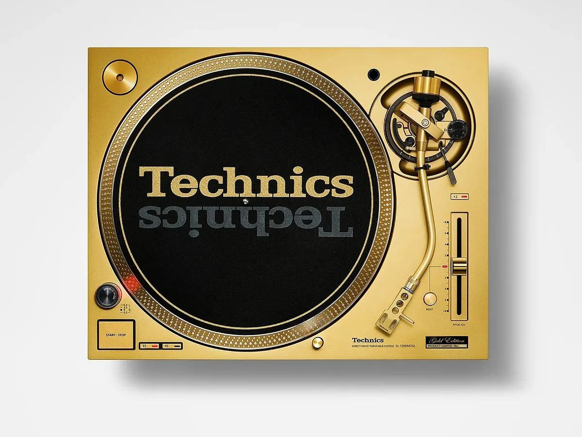 Edición especial 55 años del tocadiscos más vendido (Technics SL-1200) en plato de oro