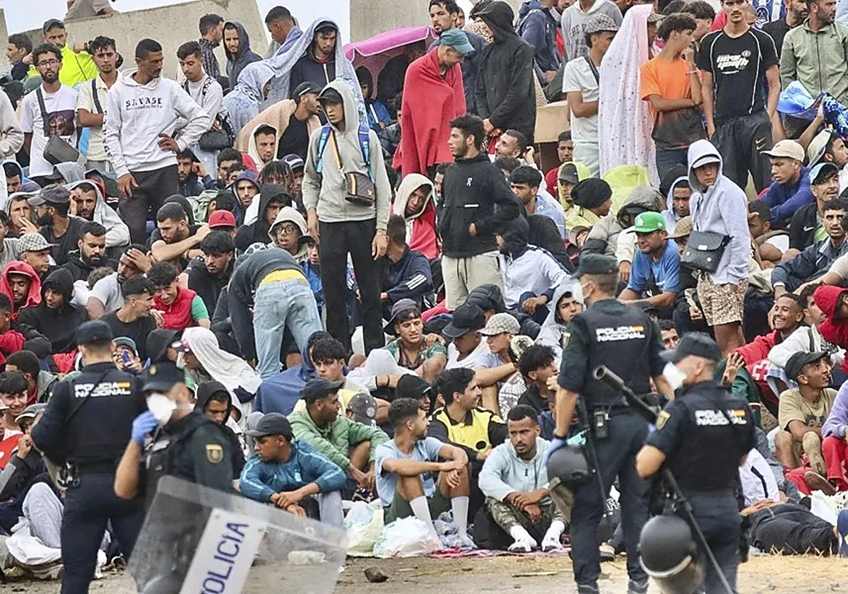 Este es el informe policial de Ceuta: «Guiado activo» de las fuerzas marroquíes y un plan para «eliminar la capacidad de respuesta de España»