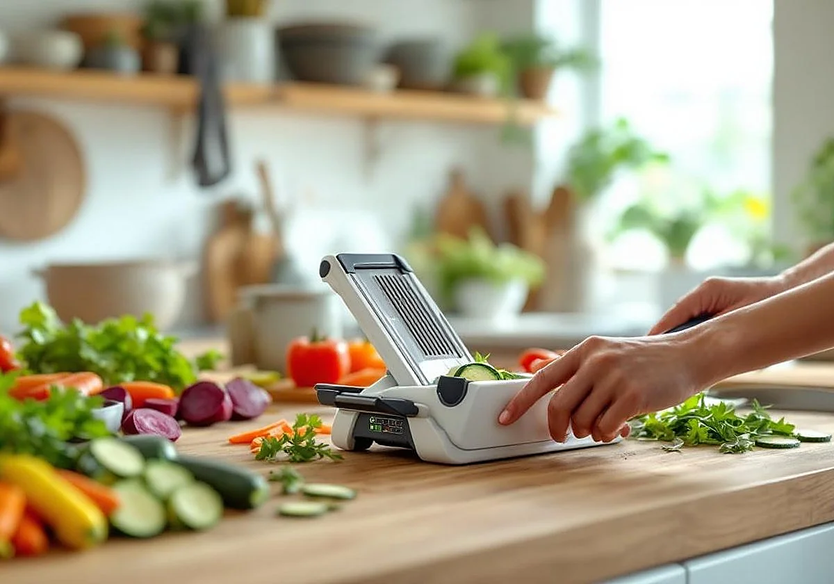 Corta verduras con precisión y seguridad con la mandolina profesional Fackelmann