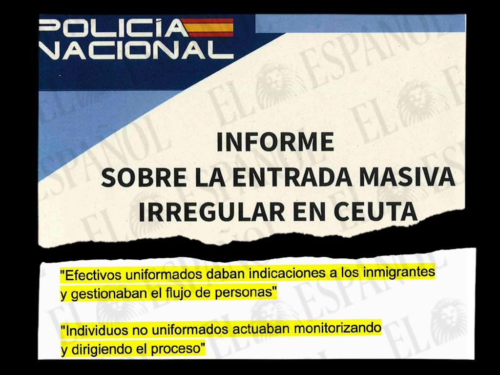 La Policía documenta el papel de los agentes de Marruecos "guiando" la invasión pero el Gobierno se obstina en negarlo