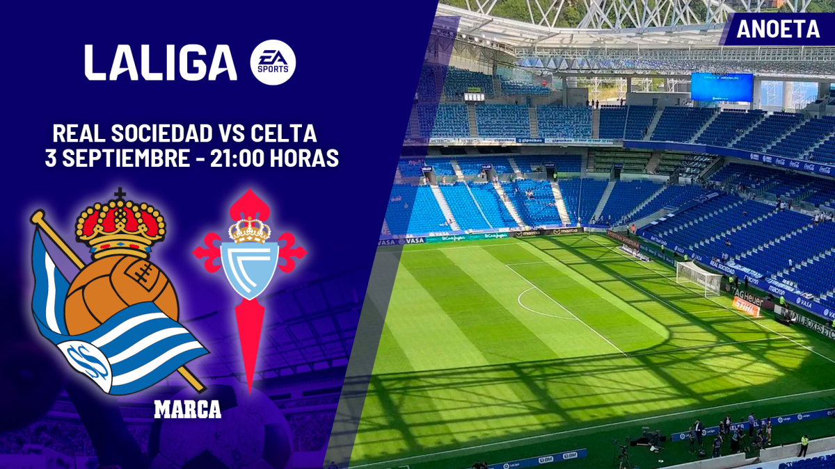 A qué hora es el Real Sociedad - Celta: horario y dónde ver hoy en TV y canal del partido de LaLiga EA Sports