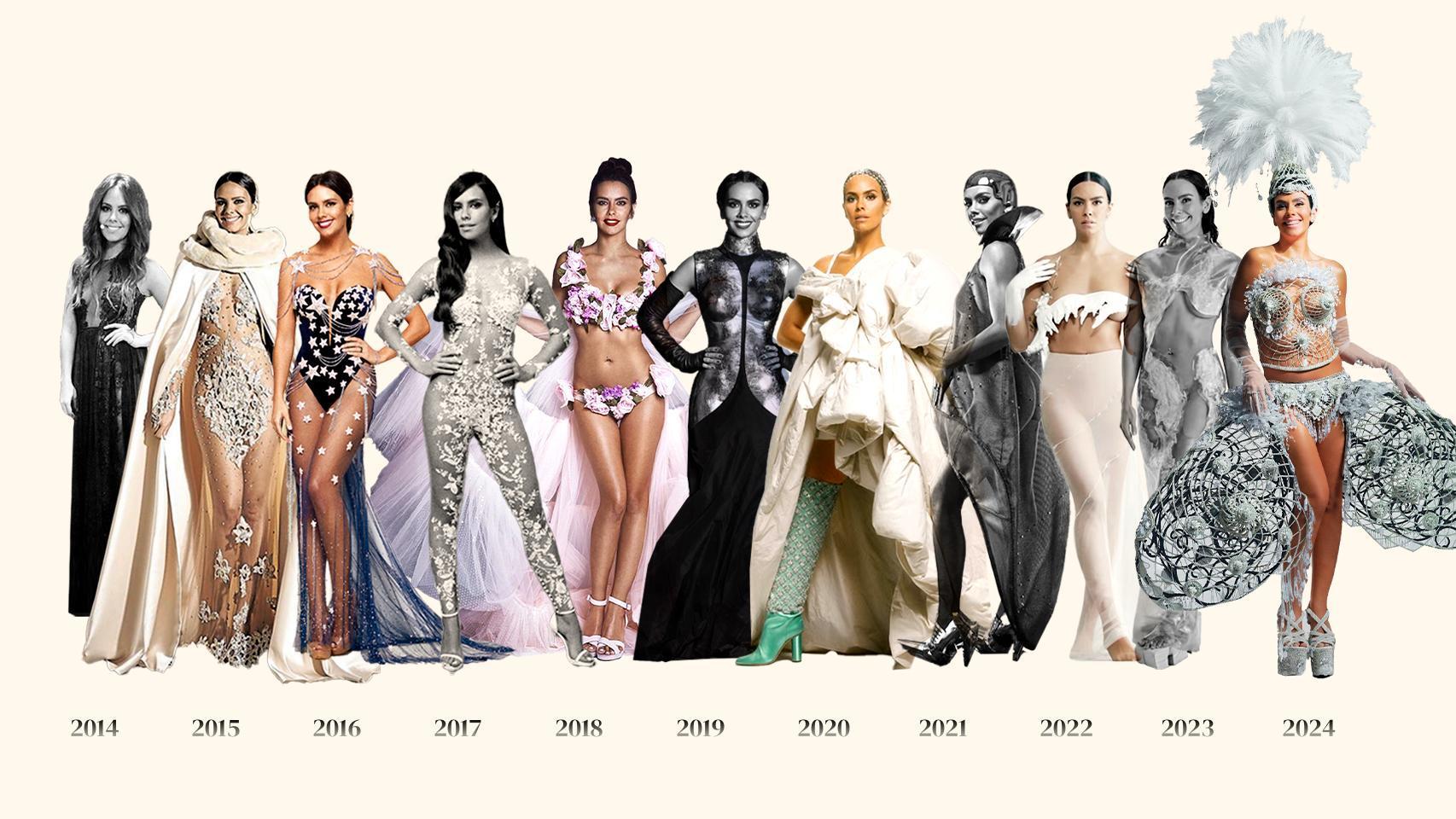 Vestida de mascarilla, cubierta de pan de oro reciclado o con 40 pezones: Cristina Pedroche y 12 excentricidades para 12 campanadas en 12 años