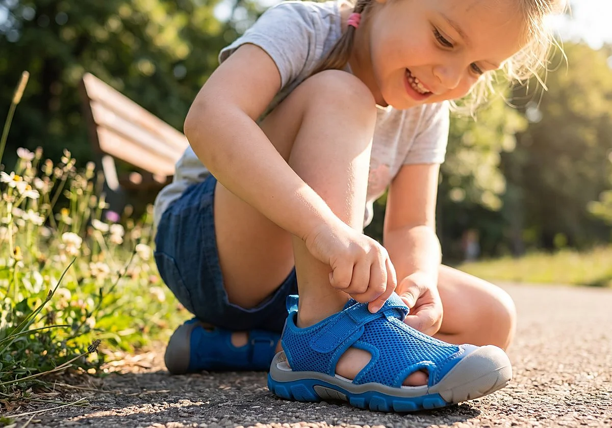 Estas sandalias con velcro para niños sujetan bien el pie y aguantan hasta sus días más acelerados