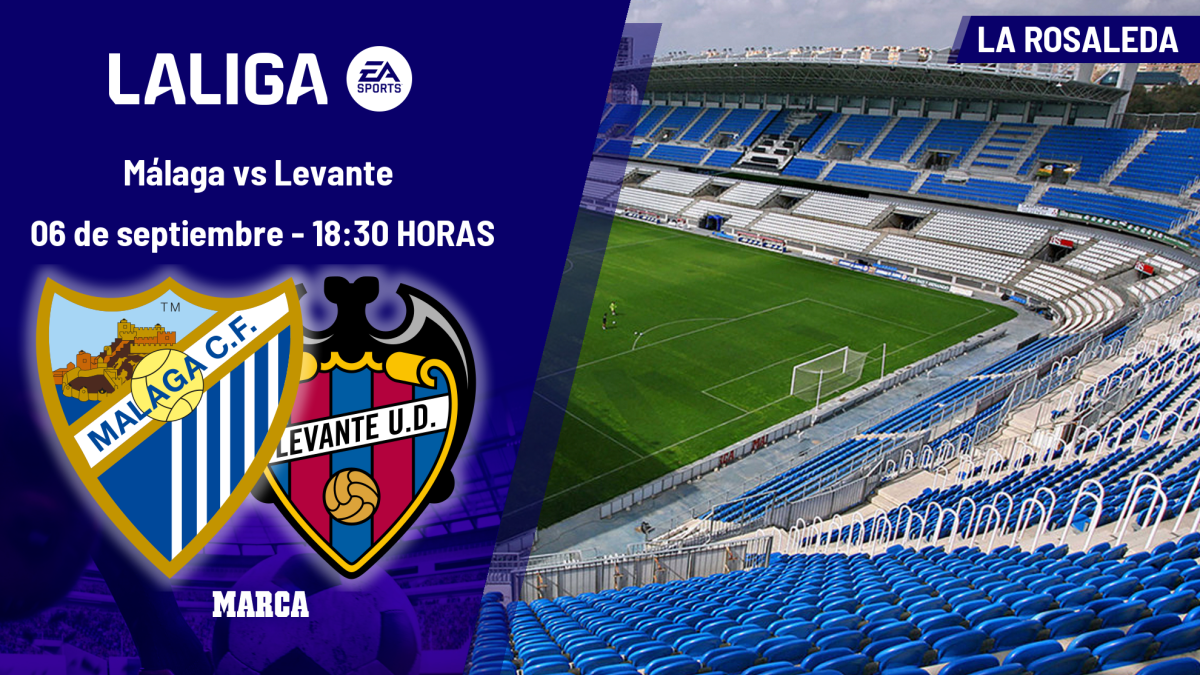 Málaga - Levante: horario y dónde ver hoy en TV y canal del partido de la jornada 4 de LaLiga EA Sports