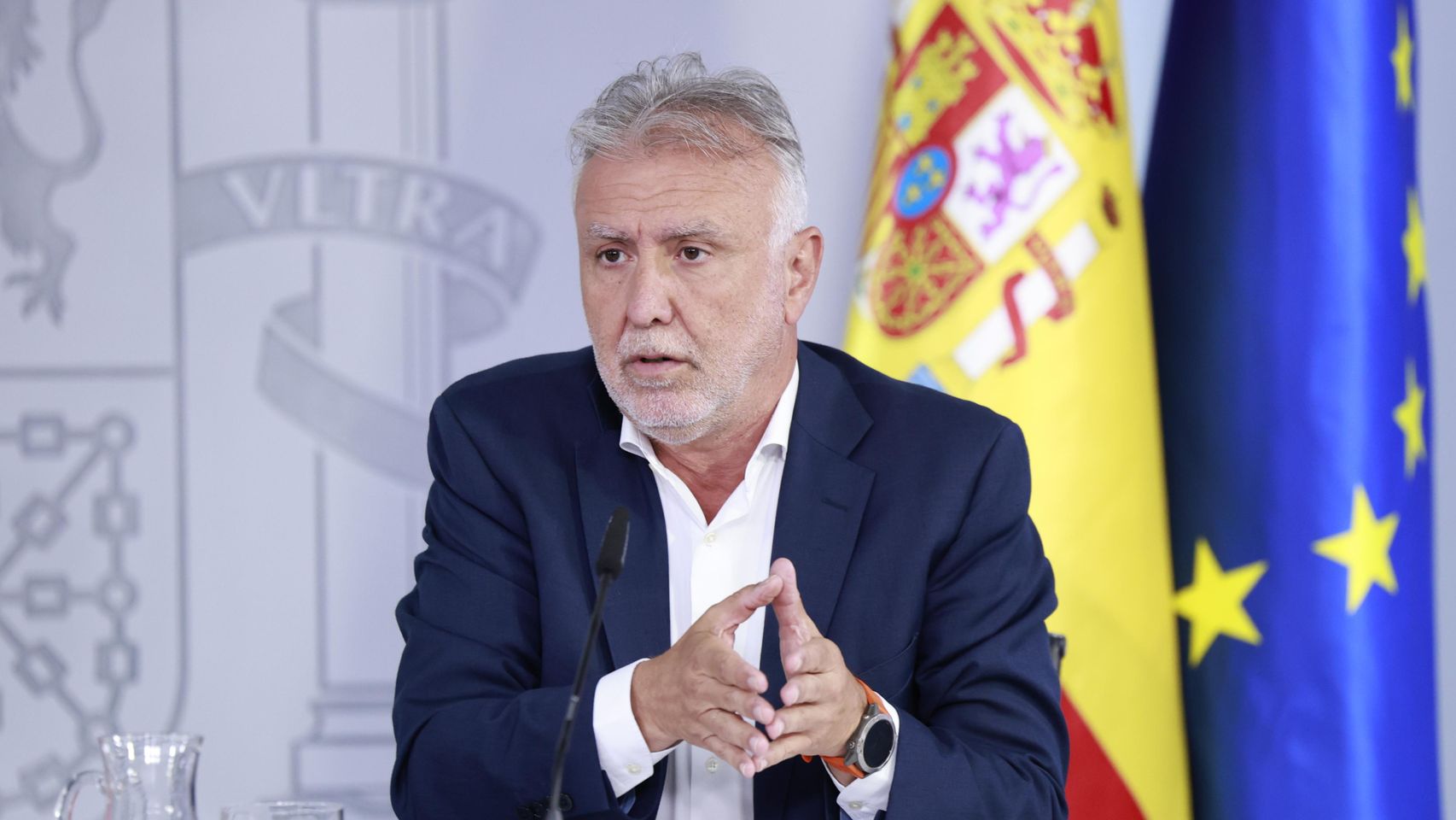 Ángel Víctor Torres asegura que el Gobierno de Ceuta aprobó instalar el campamento de migrantes en el puerto