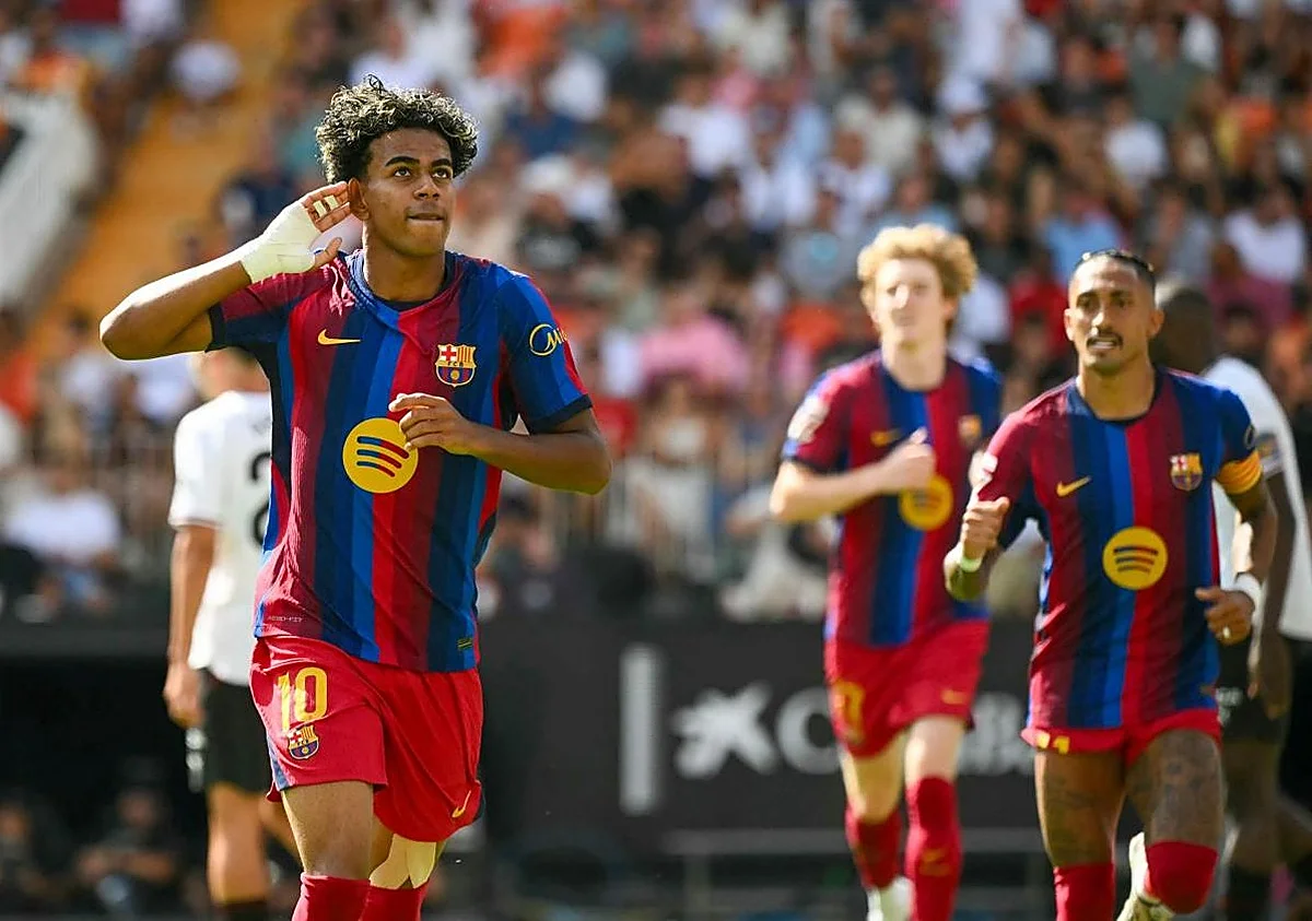 El Barça se divierte en Mestalla
