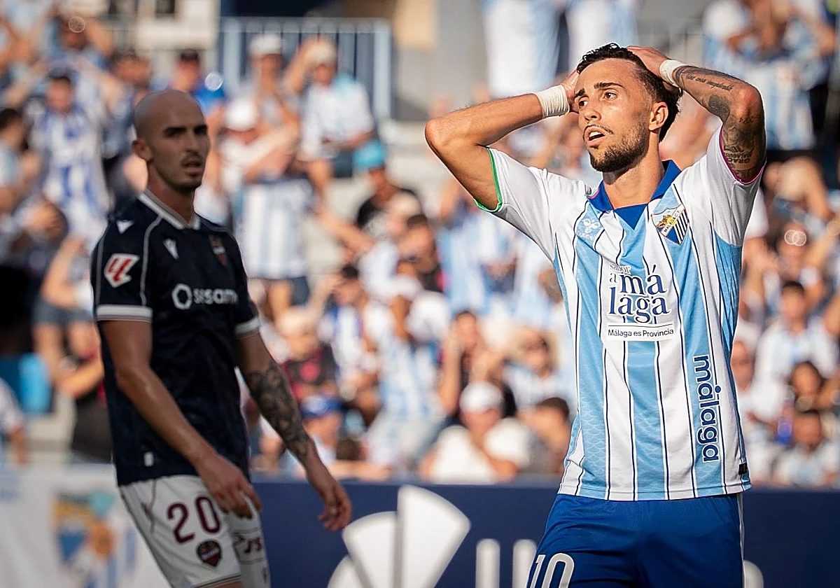 El Málaga sigue sin marcar de jugada