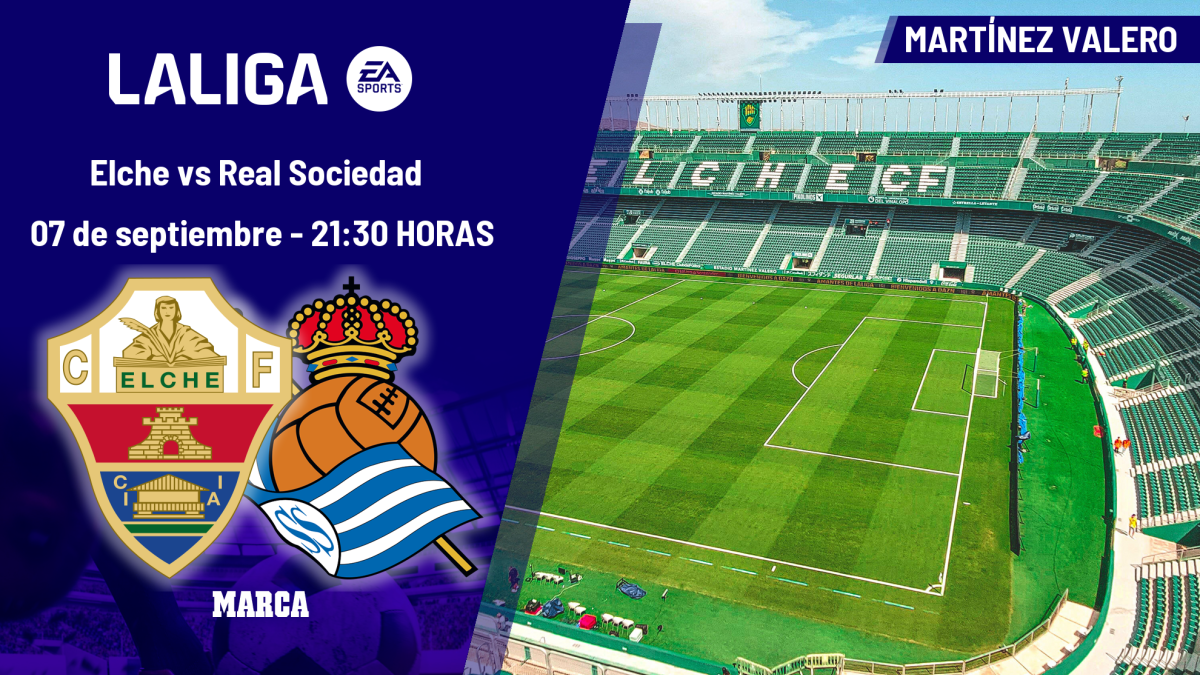 Elche - Real Sociedad: horario, dónde ver en TV y canal del partido de LaLiga EA Sports