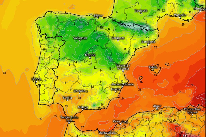 España se prepara para un cambio radical del tiempo: un frente hará caer hasta 10 ºC las temperaturas