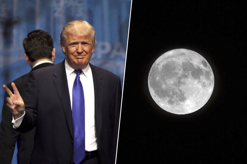 "The Moon is ours": Trump reclama la Luna en Truth Social, pero un tratado internacional se lo impide (siempre que lo cumpla, claro)