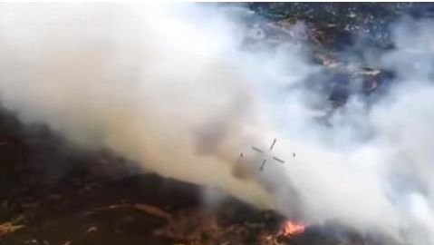 Confinan dos urbanizaciones en Santa María de la Alameda (Madrid) por un incendio en la carretera M-505