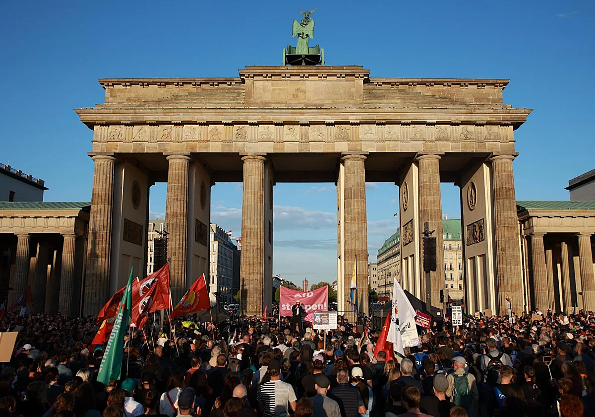 Miles de alemanes protestan contra la AfD al grito de «el fascismo no es una opción»