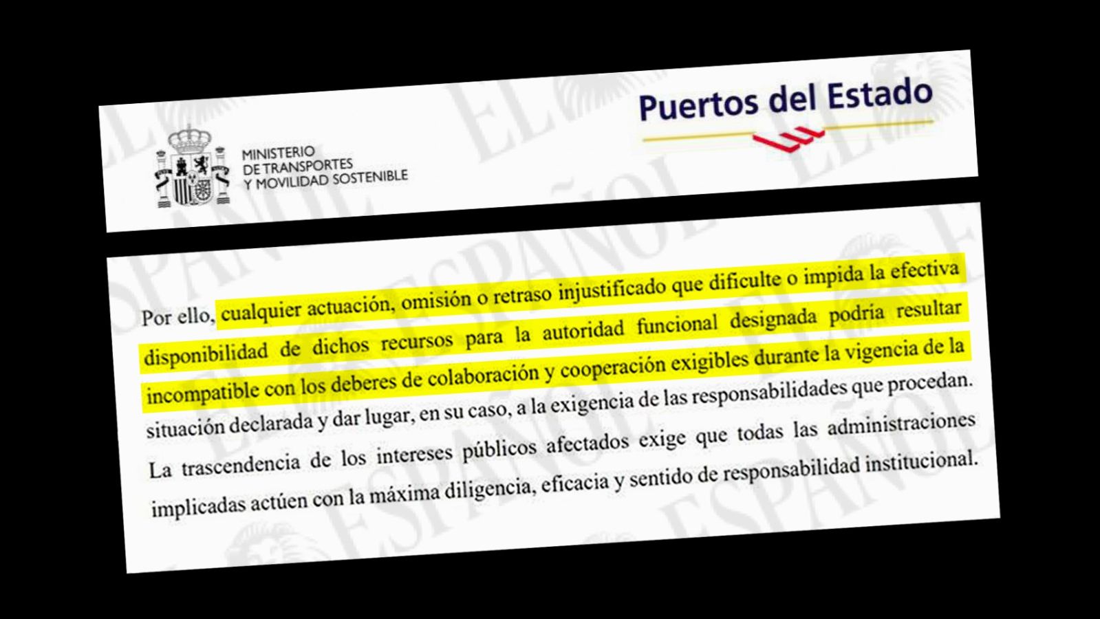 Óscar Puente amenazó al Puerto de Ceuta con exigir "responsabilidades" si se oponía al campamento de migrantes
