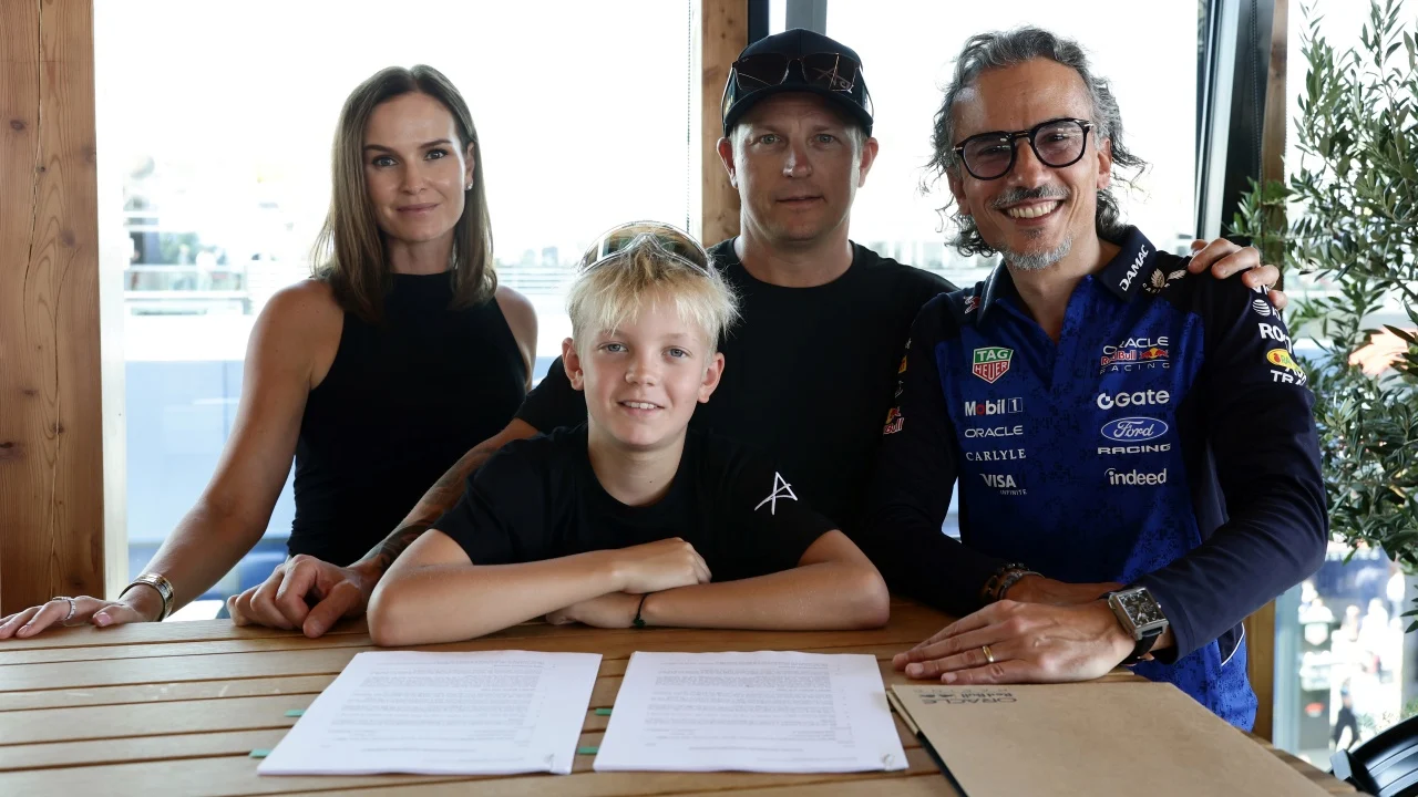 A sus 11 años, el hijo de Räikkönen ficha por Red Bull: «Impresiona por su madurez y su enfoque tranquilo»