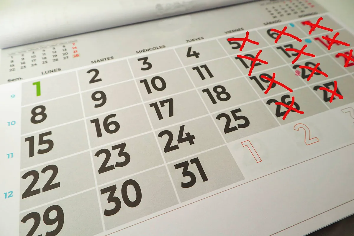 Calendario laboral de 2026: 14 días festivos, cuatro fines de semana de tres días y varios puentes largos