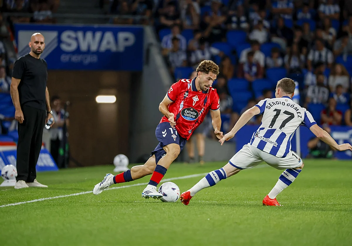 El malagueño Javi Rueda, rival del Málaga este domingo con el Celta
