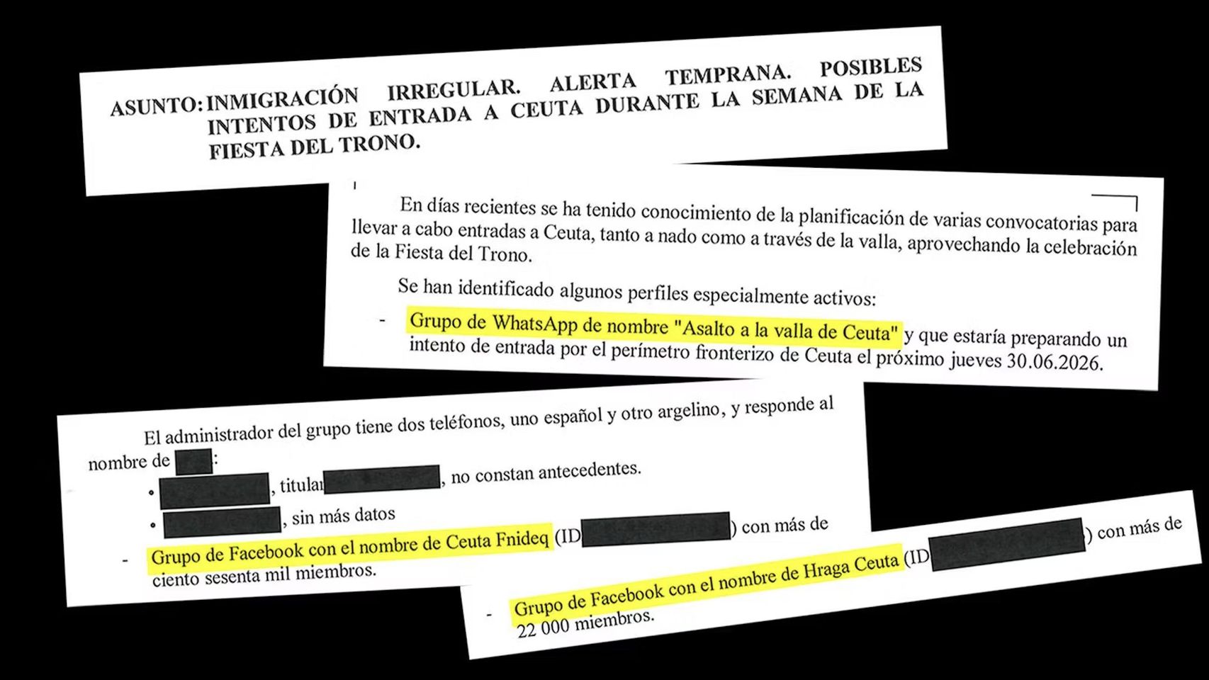 Expertos en inteligencia, tras los documentos de Ceuta: "Es negligente no haber activado un plan de contingencia"