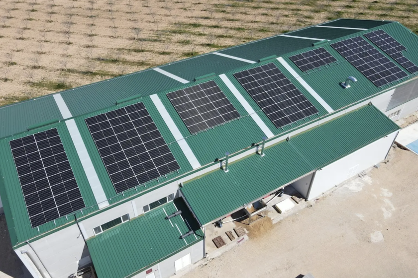 Una planta de pistachos se ha convertido en una isla energética: 136 paneles solares y 108 kWh de baterías