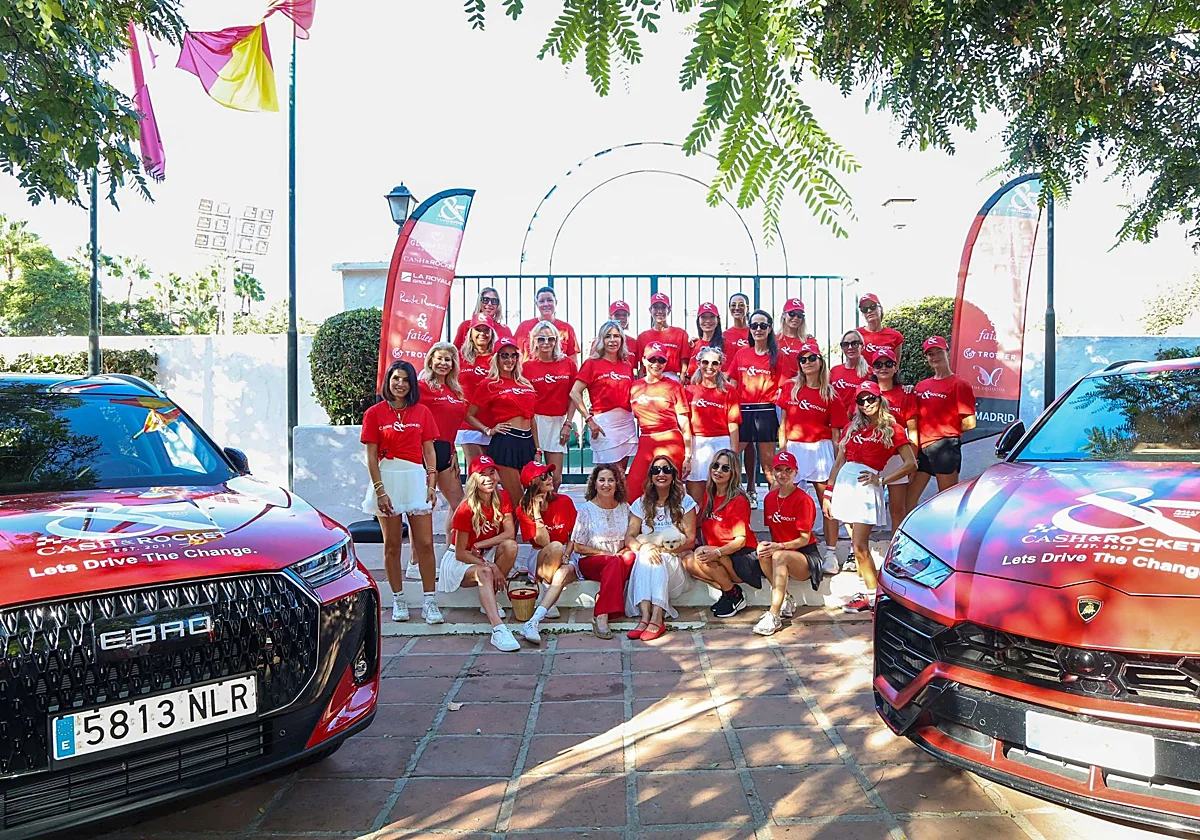 'Cash & Rocket': el evento solidario con 50 mujeres y 25 coches rojos que unirá Marbella y Madrid