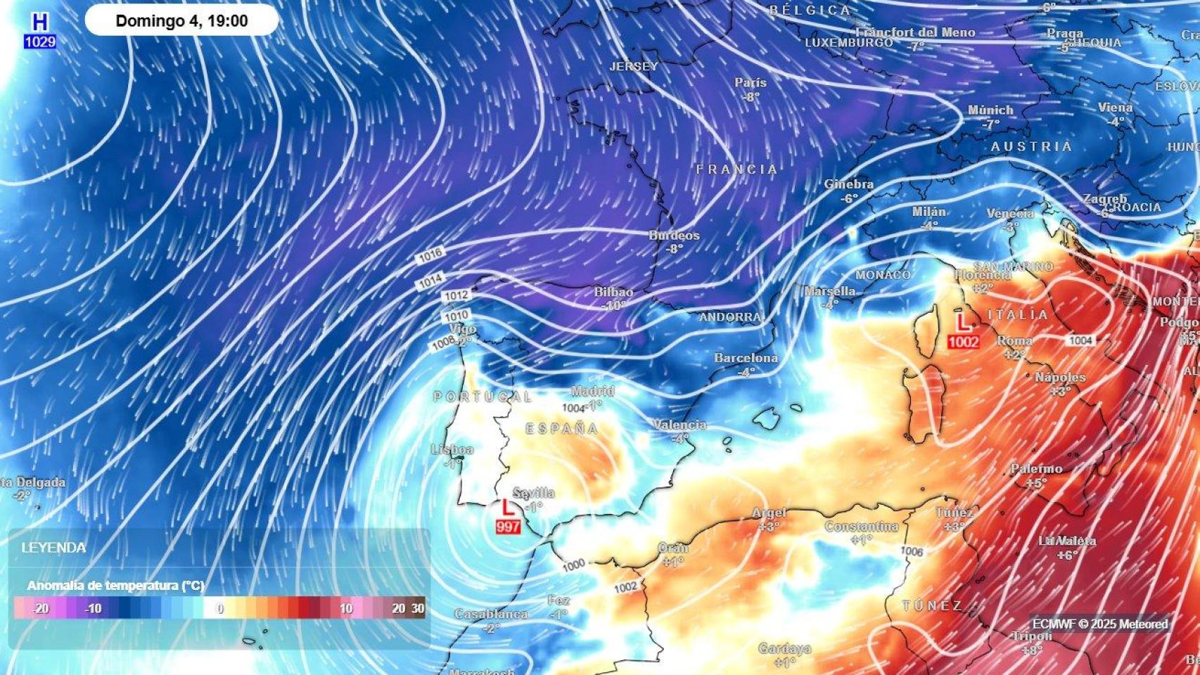 Confirmado por Aemet: tras la borrasca Francis llega una masa de frío con 8ºC menos en estas zonas y nieve desde 500 metros