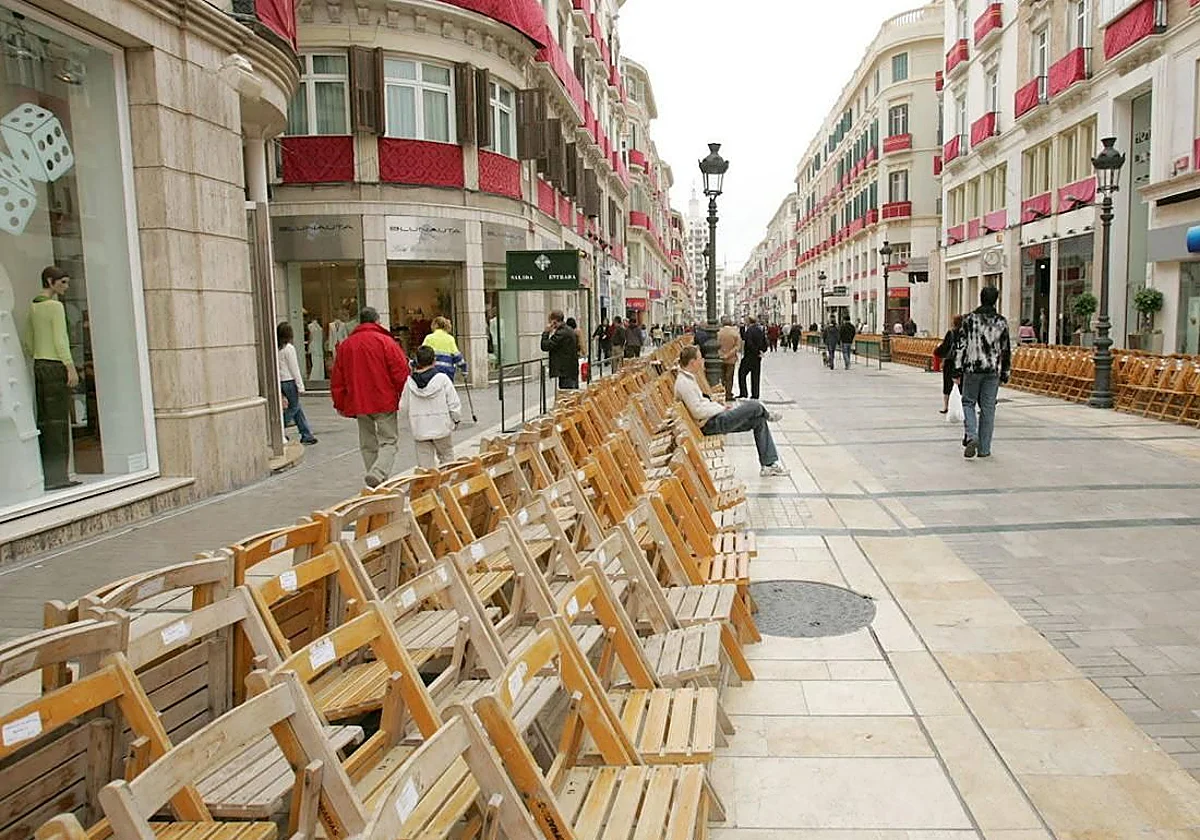 Estafa de las falsas sillas de Semana Santa en calle Larios: dos condenados por cobrar reservas que no existían