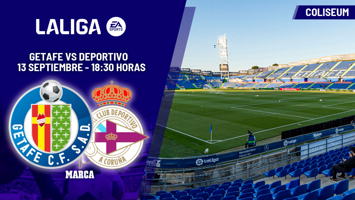 A qué hora es el Getafe - Deportivo: horario y dónde ver hoy en TV y canal del partido de LaLiga EA Sports