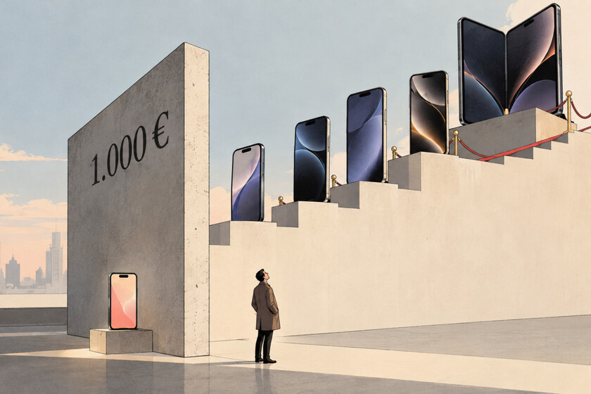 Hace años los móviles de más de 1.000 euros nos parecían un disparate. Hoy Apple solo tiene un modelo por debajo de ese precio