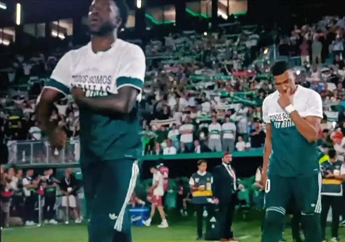 Vinicius, Mbappé y Konaté esconden el mensaje de apoyo a Ceuta en el Elche-Real Madrid