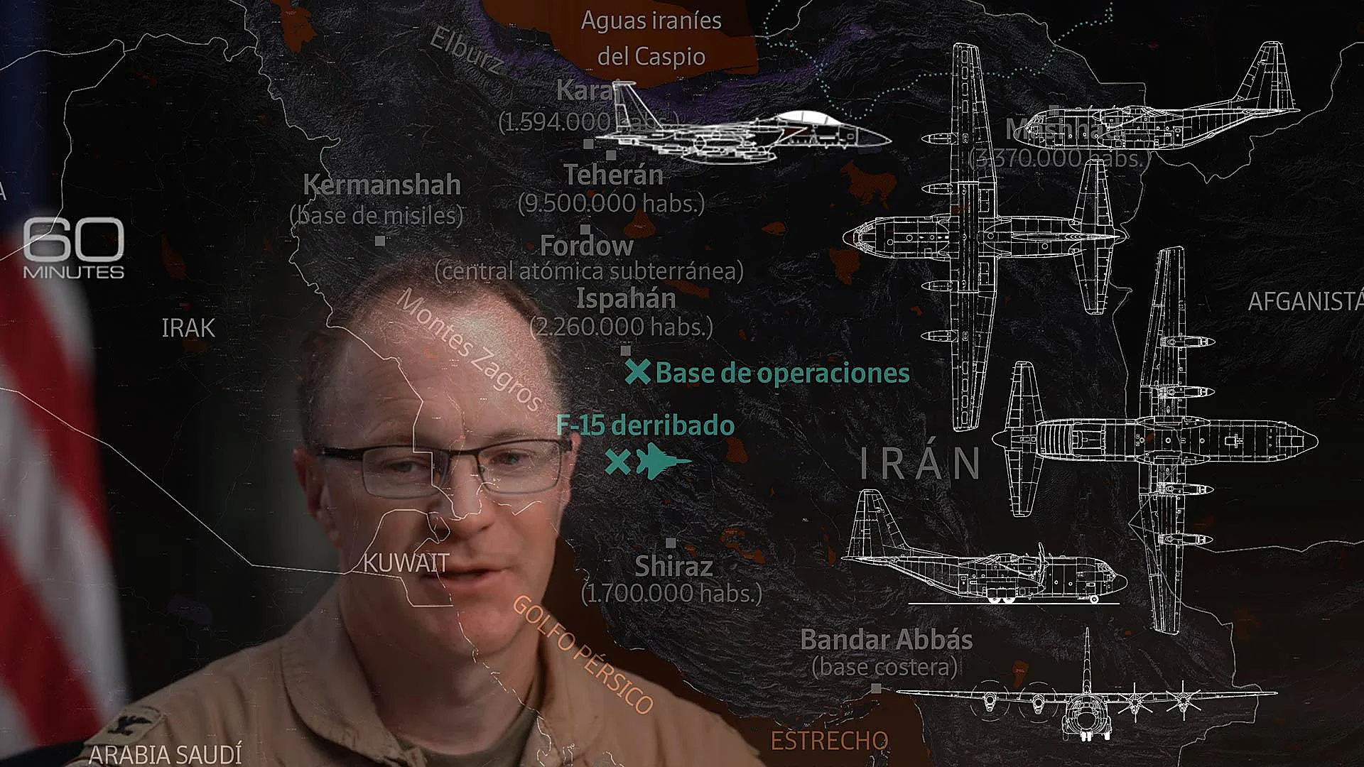 Con la espalda rota y oculto en una grieta: así fue el agónico rescate del piloto americano derribado en Irán
