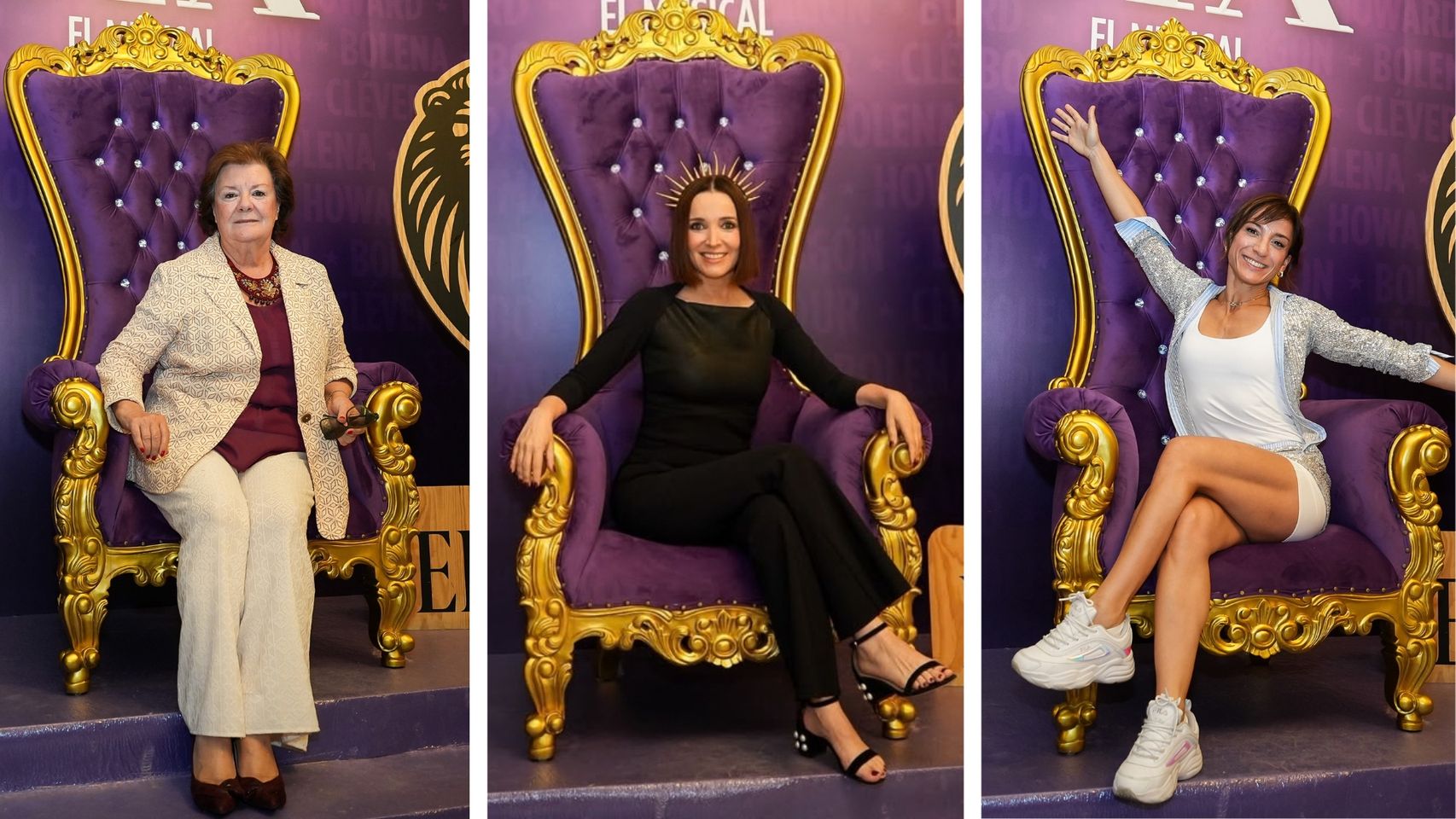 Enriqueta Chicano, Cruz Sánchez de Lara y Sandra Sánchez, entre las asistentes al estreno en exclusiva para la Comunidad de Magas de 'SIX el Musical'