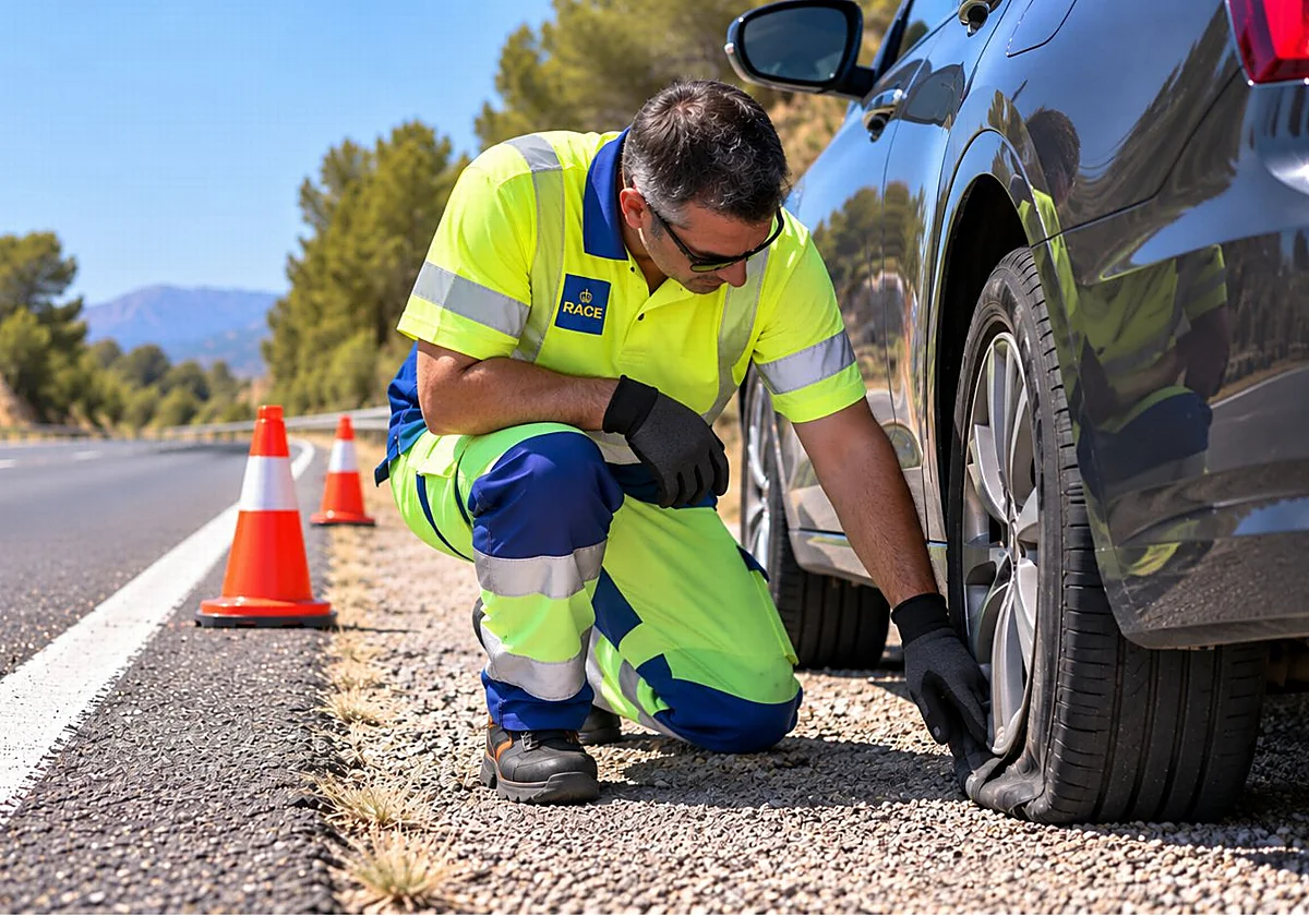 Los neumáticos disparan las averías en carretera durante el verano