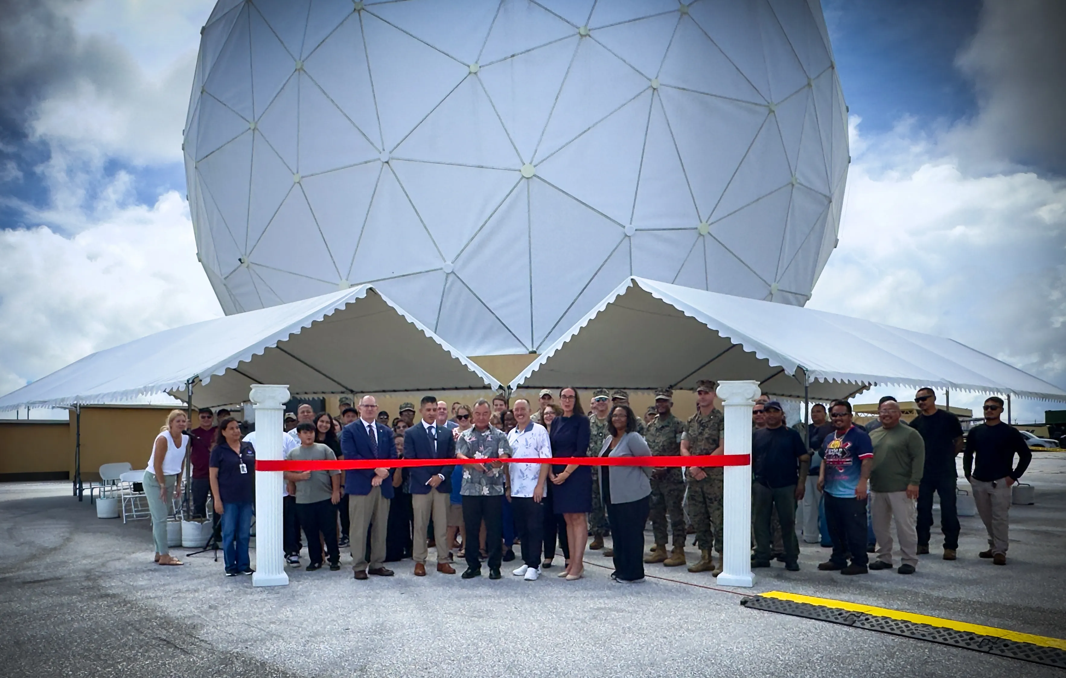 NASA Celebrates Restoration of Guam Station Damaged by Typhoon Mawar 