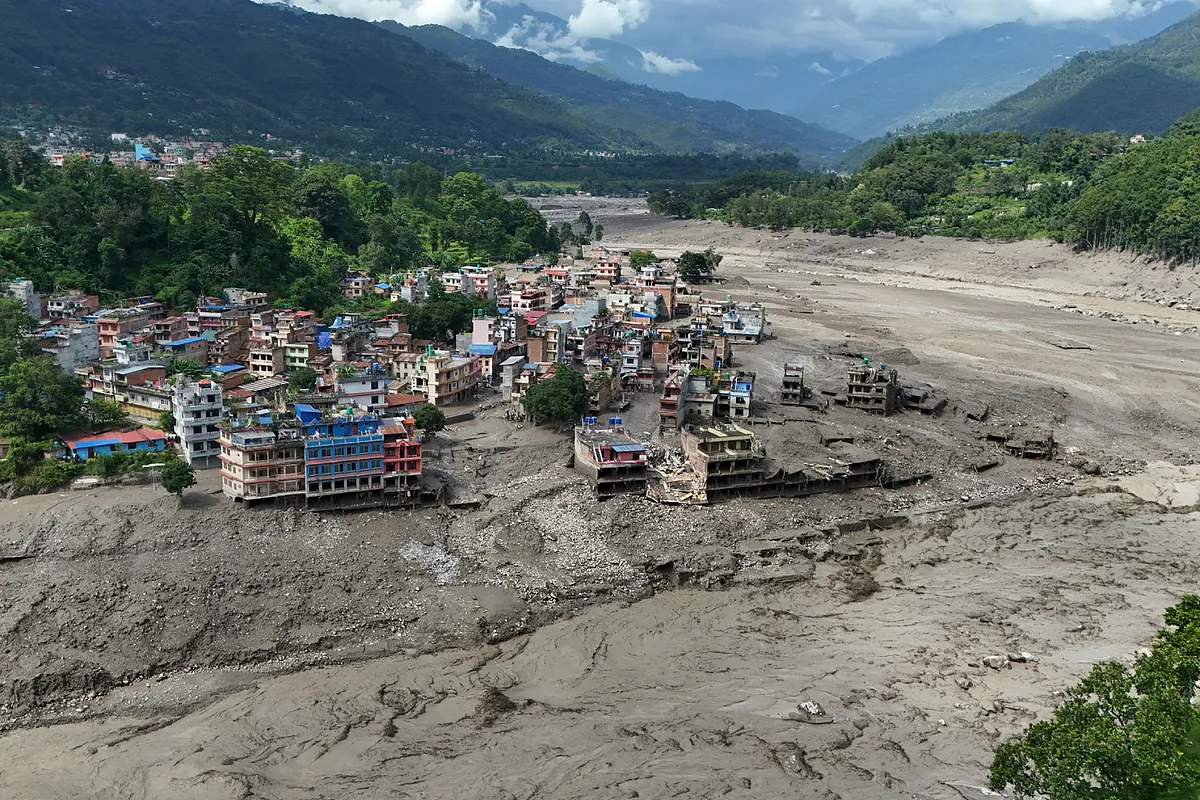 Un estudio confirma que el cambio climático fue un factor desencadenante de la riada de Nepal