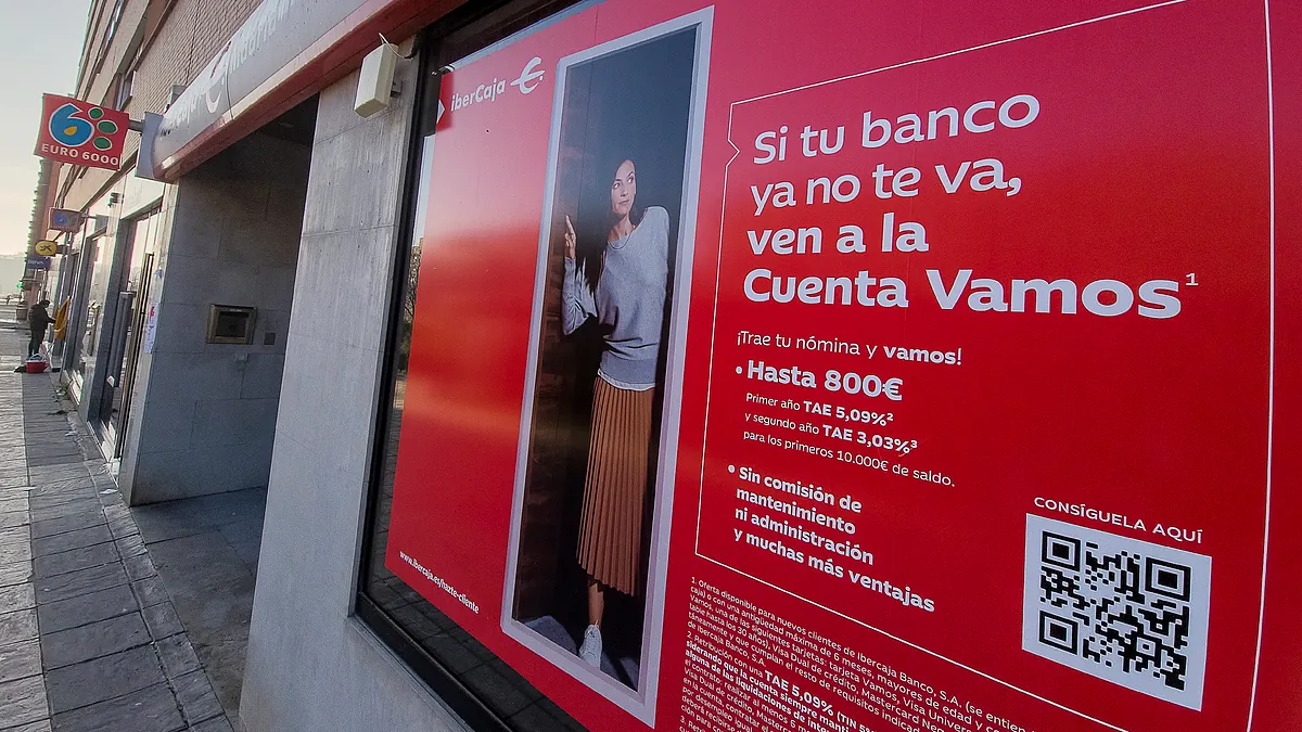 Ibercaja eleva a 20.000 euros el saldo remunerado de su cuenta nómina al 5%