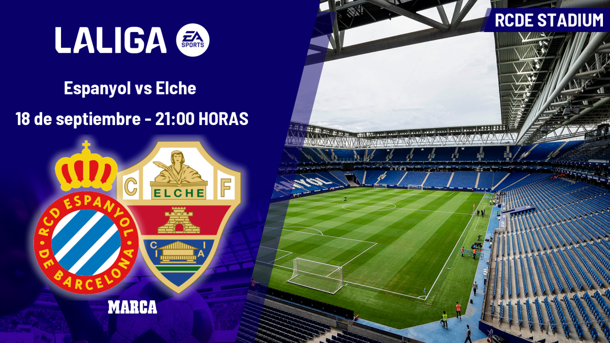 Espanyol - Elche: horario, dónde ver en TV y canal del partido de LaLiga EA Sports