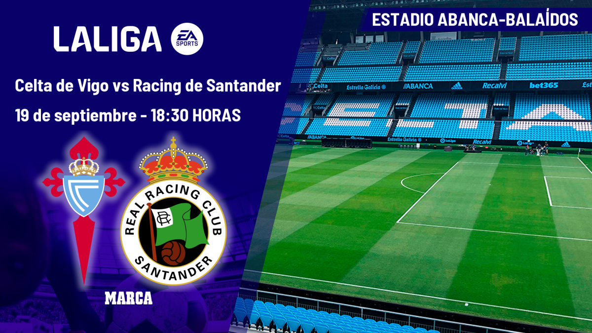 Dónde ver el Celta de Vigo - Racing de Santander de LaLiga EA Sports: horario y canal de TV del partido de la jornada 7