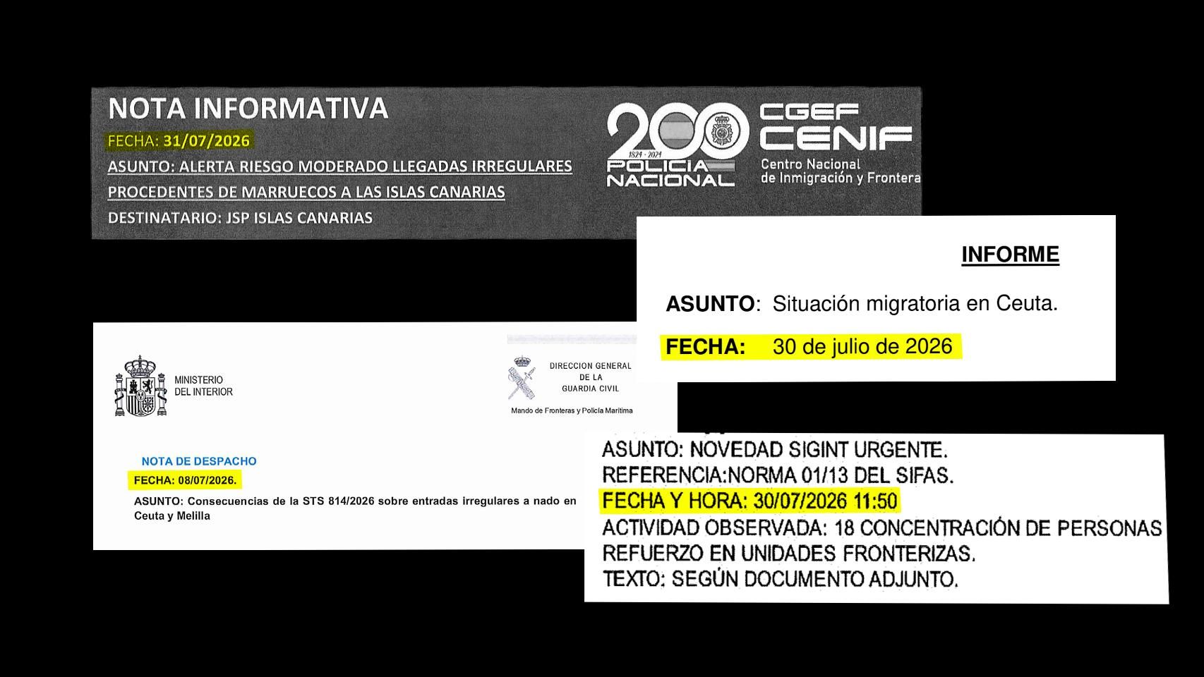 La inteligencia militar, el CNI y la Policía advirtieron del asalto masivo a Ceuta y el Gobierno los ignoró