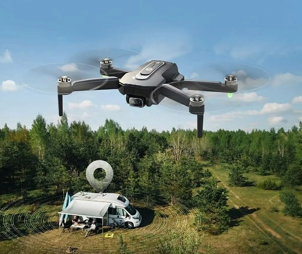 El dron Holy Stone HS460 con cámara 4K y retorno automático es perfecto para principiantes